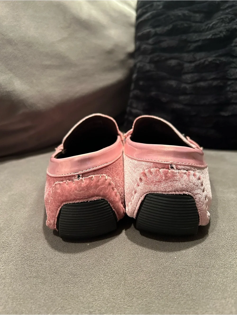 Amali Roberto pink velvet loafers men’s size 11 NWOT